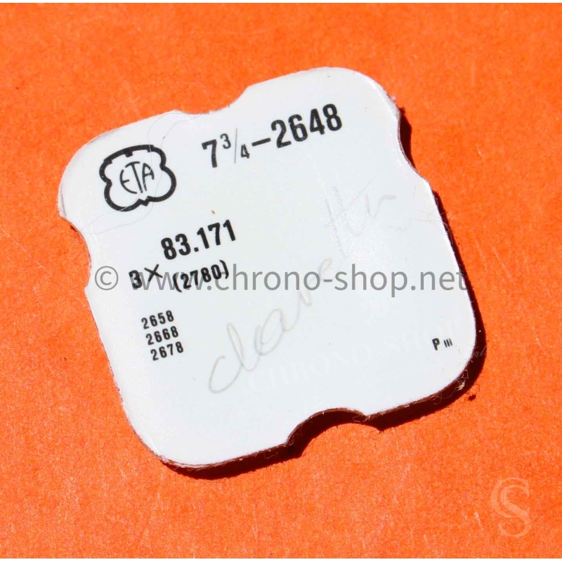 ETA vintage watch part swiss made 3 x pins refs 83.171 73/4-2648 calibers 2648 ETA vintage watch part swiss made 3 x pins refs 83.171 73/4-2648 calibers 2648