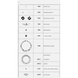 Rolex 5098 Genuine Watch Part accessory Caliber 3035 Seating for Date Indicator Seat Part 5098 for sale