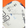 FHF 401 ref 10 1/2 -81  SWISS MADE vintage winding stem steel swiss made calibres 81-2,811,811-2