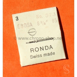 EBOSA 573 Ronda  8 3/4" 85 SWISS MADE vintage watch spare winding stem crown steel Ronda swiss made