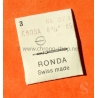 EBOSA 573 Ronda  8 3/4" 85 SWISS MADE vintage watch spare winding stem crown steel Ronda swiss made