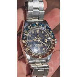 Rolex 6542 Gmt master Rare Original vintage set d'aiguilles Tritium Sulfure Zinc Sulphide mini gmt Cal 1065,1066