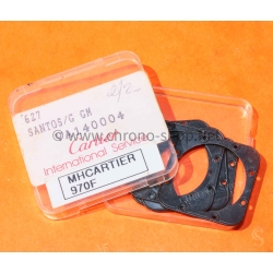 Cartier watch part lot of 4 x gaskets caseback black color New Authentic Cartier Santos Galbé VA140004 627