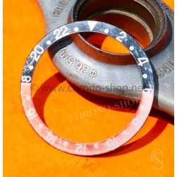 Rolex GMT Master Coke watch Faded Pink Black color S/S 16700, 16710, 16760 Bezel 24H Insert Part FAT FONT