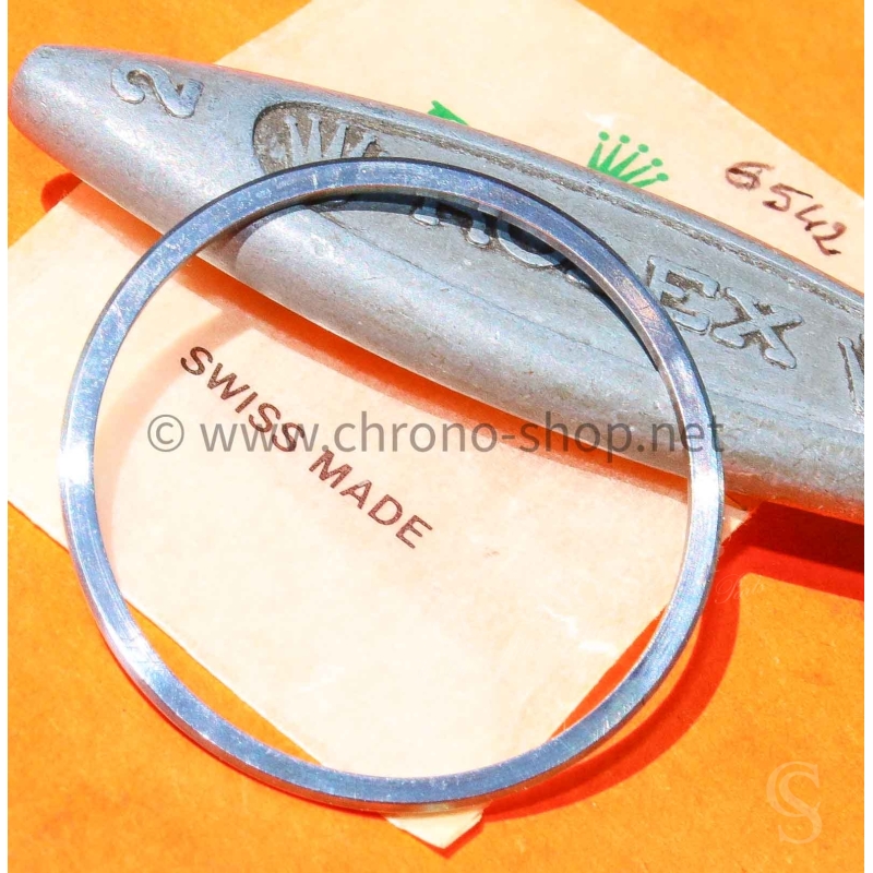 ROLEX 6542 RARE ANNEAU DE VERRE, RETAINING GLASS Ø33mm MONTRES VINTAGE GMT MASTER 6542 BAKELITE ROLEX 6542 RARE ANNEAU DE VERRE, RETAINING GLASS Ø33mm MONTRES VINTAGE GMT MASTER 6542 BAKELITE