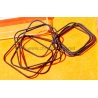 Cartier watch part lot of gaskets black color New Authentic Cartier Santos Tank Française quartz VC140069 627 99027