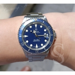 TUDOR SUBMARINER 75090,75190 INSERT DE LUNETTE BLEU PATINE MONTRES SUBMARINER TAILLE MEDIUM