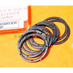 Cartier Santos Ronde LM 1911 watch part lot of gaskets black color casebacks ref VA140008 627 New Genuine