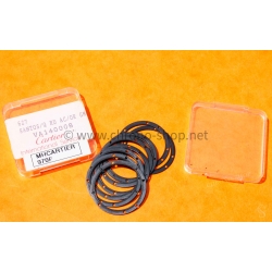 Cartier Santos Ronde LM 1911 watch part lot of gaskets black color casebacks ref VA140008 627 New Genuine
