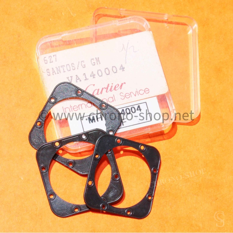Cartier VA140004 watch part lot of 3 x gaskets caseback black color New Authentic Cartier Santos Galbé VA140004 627 Cartier VA140004 watch part lot of 3 x gaskets caseback black color New Authentic Cartier Santos Galbé VA140004 627