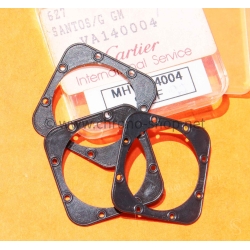 Cartier VA140004 pièces Authentiques lot 3 x joints de fond noir montres Cartier Santos Galbé VA140004 627