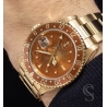 Rolex Tiger Eye Dial GMT Master II 16713, 16178 Bronze Root beer Watch Tritium T25 dial Singer