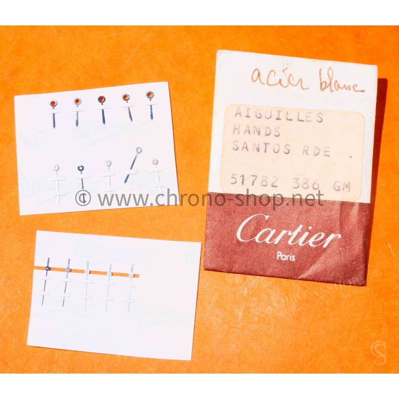 Cartier Vintage Santos Ronde hands Genuine New Cartier lot Hand Set Parts 51782 386 Cartier Vintage Santos Ronde hands Genuine New Cartier lot Hand Set Parts 51782 386