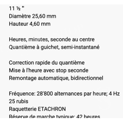 Cartier 020 mouvement calibre automatique neuf montres Pasha 25 rubis base ETA 2824-2 Swiss-made
