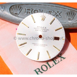 ROLEX CADRAN TRITIUM DATEJUST ARGENT ET OR MONTRES VINTAGE DATEJUST 16000,16030,16014 cal 3035,3135