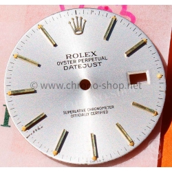 ROLEX CADRAN TRITIUM DATEJUST ARGENT ET OR MONTRES VINTAGE DATEJUST 16000,16030,16014 cal 3035,3135