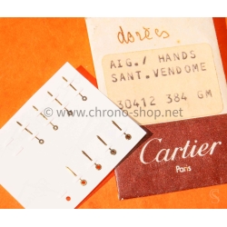 Cartier Santos Vendôme pièces Original vintage lot aiguilles or jaune ref 30412 384 montres Cartier Santos Vendome