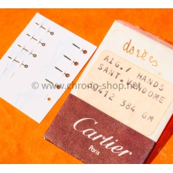 Cartier Santos Vendôme pièces Original vintage lot aiguilles or jaune ref 30412 384 montres Cartier Santos Vendome