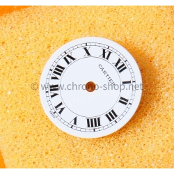 Cartier Vintage Santos Ronde White black romans numeral watch dial part Genuine ref 20370312 620
