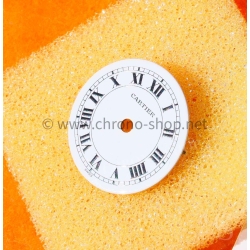 Cartier Vintage Santos Ronde White black romans numeral watch dial part Genuine ref 20370312 620