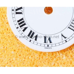 Cartier Vintage Santos Ronde White black romans numeral watch dial part Genuine ref 20370312 620