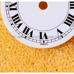 Cartier Vintage Santos Ronde White black romans numeral watch dial part Genuine ref 20370312 620