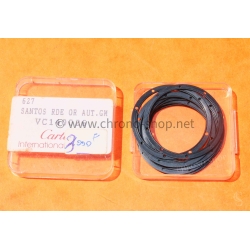 Cartier VC140026 watch part lot of Caseback gaskets black color New Authentic Cartier Santos Ronde 627 VC 140026