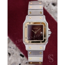 Cartier Santos Carré pièces Originales vintage lot aiguilles or jaune ref 61683 384 PM montres Cartier Santos