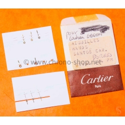 chronoshop Cartier Vintage Santos Vendome hands Genuine New Cartier lot Yellow gold Hand Set Parts 30412 384