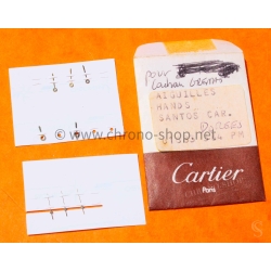 Cartier Santos Carré pièces Originales vintage lot aiguilles or jaune ref 61683 384 PM montres Cartier Santos