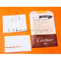 Cartier Santos Carré pièces Originales vintage lot aiguilles or jaune ref 61683 384 PM montres Cartier Santos