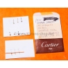 Cartier Santos Carré pièces Originales vintage lot aiguilles or jaune ref 61683 384 PM montres Cartier Santos