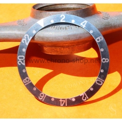 Rolex GMT Master All Black watch Faded Insert aged Grey color S/S 16700, 16710, 16760 Bezel 24H Insert Part