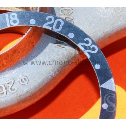 Rolex GMT Master All Black watch Faded Insert aged Grey color S/S 16700, 16710, 16760 Bezel 24H Insert Part
