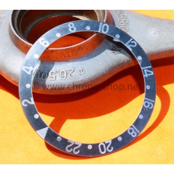 Rolex GMT Master All Black watch Faded Insert aged Grey color S/S 16700, 16710, 16760 Bezel 24H Insert Part