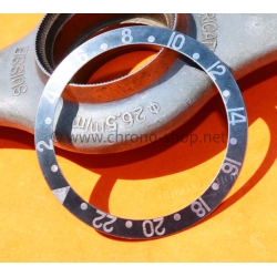 Rolex GMT Master All Black watch Faded Insert aged Grey color S/S 16700, 16710, 16760 Bezel 24H Insert Part