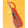 ULYSSE NARDIN RARE GENUINE BLACK LEATHER SWAROVSKI CRYSTAL STONES KEY RING KEYCHAIN PROMOTIONAL
