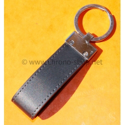 ULYSSE NARDIN RARE GENUINE BLACK LEATHER SWAROVSKI CRYSTAL STONES KEY RING KEYCHAIN PROMOTIONAL