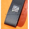 ULYSSE NARDIN RARE GENUINE BLACK LEATHER SWAROVSKI CRYSTAL STONES KEY RING KEYCHAIN PROMOTIONAL