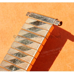 Gay Frères Vintage 70s Bracelet de montres extensible Gay Frères Sprint en plaqué or jaune 22-17mm