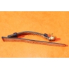 Bracelet cuir montres crocodile bleu marine ZRC 16mm Crococalf