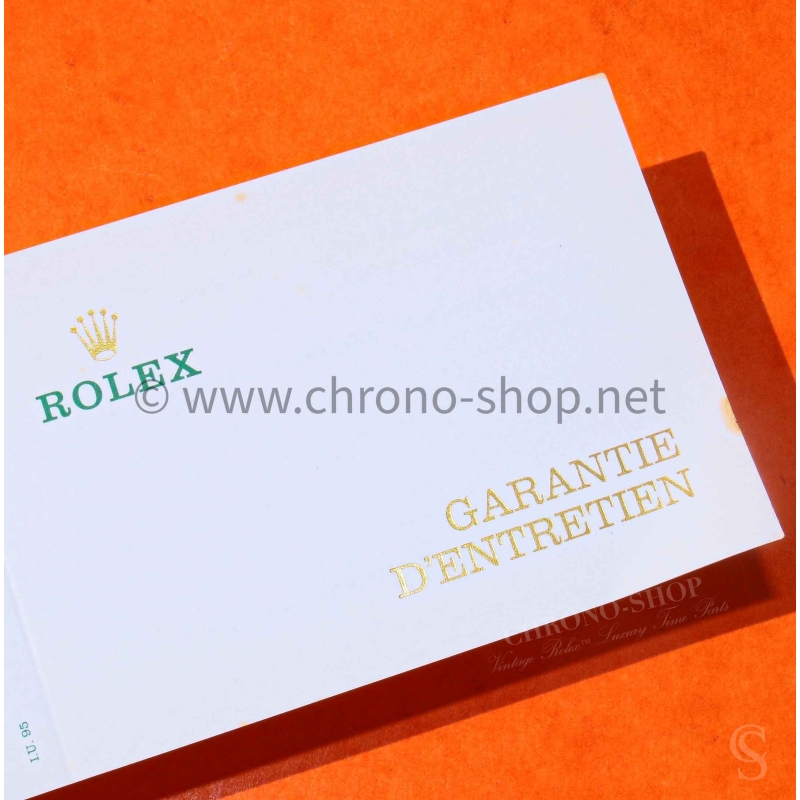 ROLEX TUDOR RARE VINTAGE 80-90s FRENCH BLANK SERVICE PAPER WARRANTY PAPER WATCHES Submariner,Gmt,Daytona,Datejust