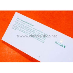 ROLEX TUDOR RARE VINTAGE 80-90s FRENCH BLANK SERVICE PAPER WARRANTY PAPER WATCHES Submariner,Gmt,Daytona,Datejust