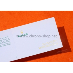 ROLEX TUDOR RARE VINTAGE 80-90s FRENCH BLANK SERVICE PAPER WARRANTY PAPER WATCHES Submariner,Gmt,Daytona,Datejust