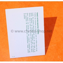 ROLEX TUDOR RARE VINTAGE 80-90s FRENCH BLANK SERVICE PAPER WARRANTY PAPER WATCHES Submariner,Gmt,Daytona,Datejust
