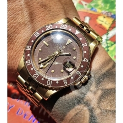 Rolex GMT MASTER 16753, 16758 Cal 3075 Watch Part Accessory yellow gold tritium GMT 24H Hand Arrow