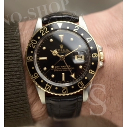 ROLEX AUTHENTIQUE GMT 16753, 16758 CADRAN MONTRES OR VINTAGE NIPPLE DIAL