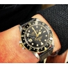 Rolex Genuine GMT MASTER BLACK GLOSSY GILT DIAL WATCH VINTAGE 16758, 16753 tutone cal 3075