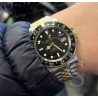 Rolex Genuine GMT MASTER BLACK GLOSSY GILT DIAL WATCH VINTAGE 16758, 16753 tutone cal 3075