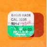 Rolex 5014 watch furniture part 5014 Cal. 3035, 3035-5014 Second Wheel Brand NEW Authentic Genuine